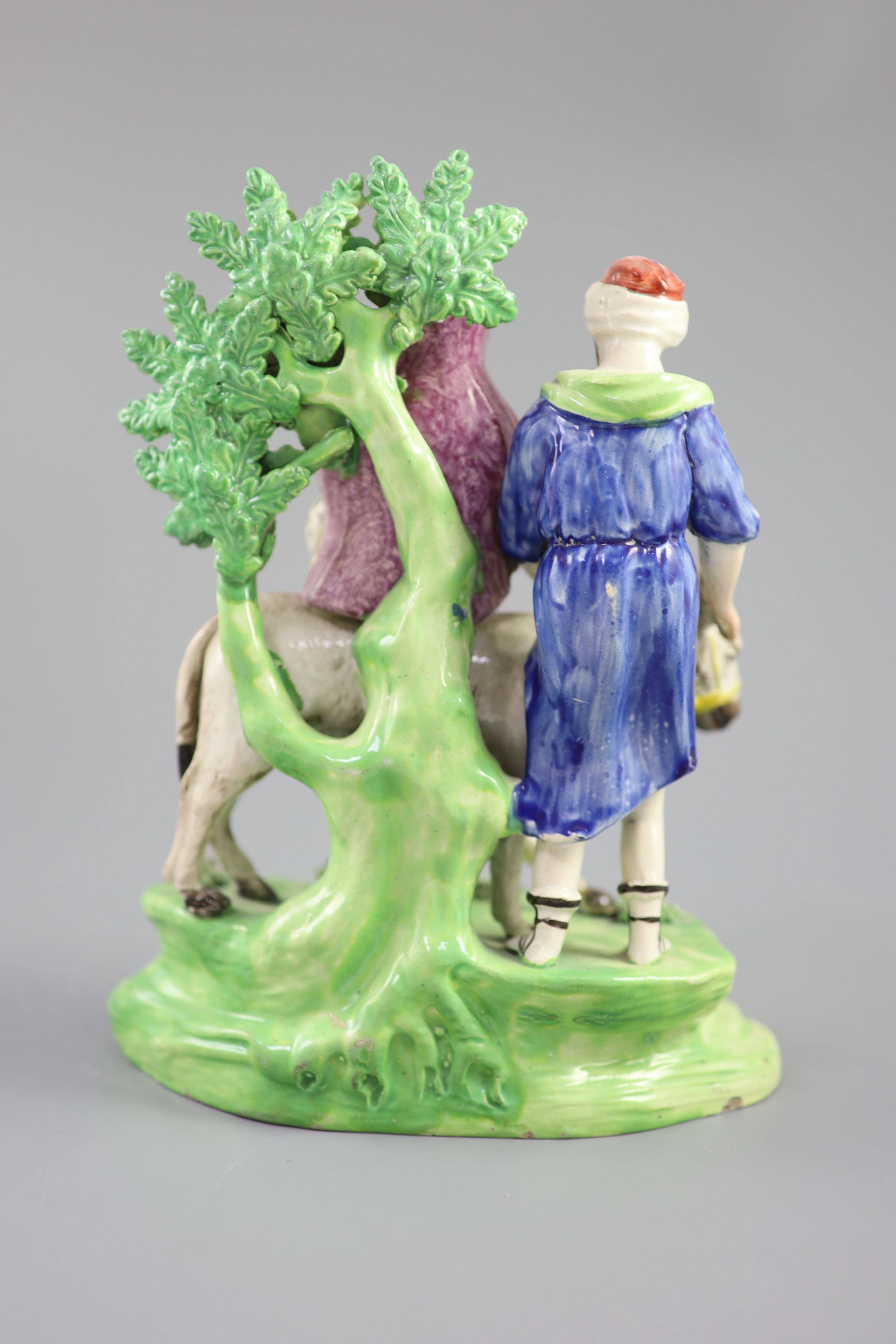 A large Staffordshire pearlware group Flights, c.1830-50, 25cm high